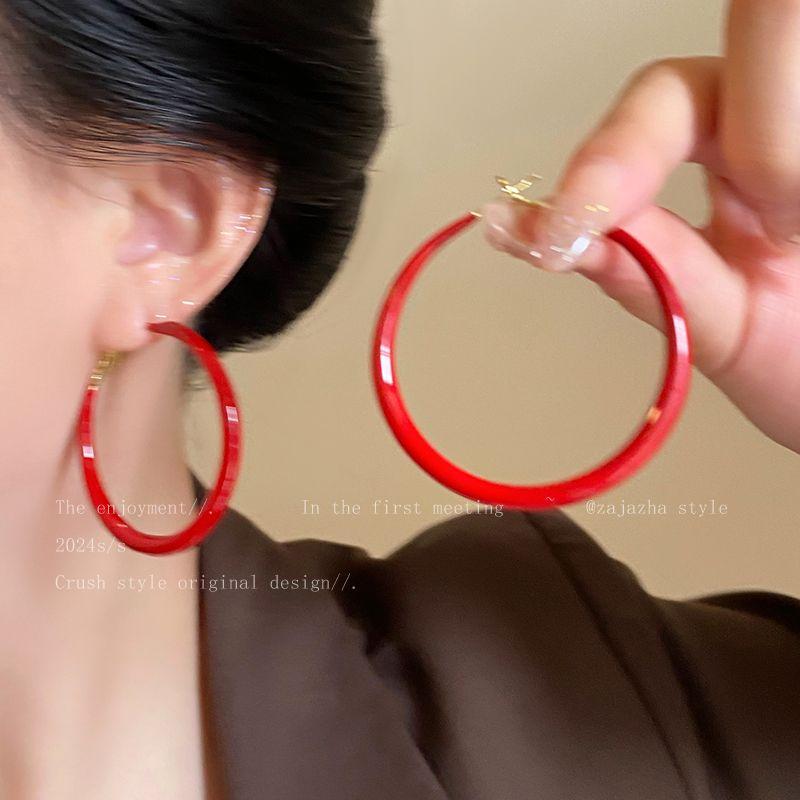 Niche Style Ankela Red Female Retro Hong Kong Style Elegant Simple Bracelet