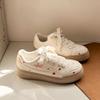 2025 Fashionable Women's Thick-Soled White Sneakers: Versatile Autumn/Winter Casual & Sports Shoes