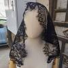 Flower Wedding Lace Shawl Hollow Bride Head Gauze Temperament Veil Prayer Shawl  Church