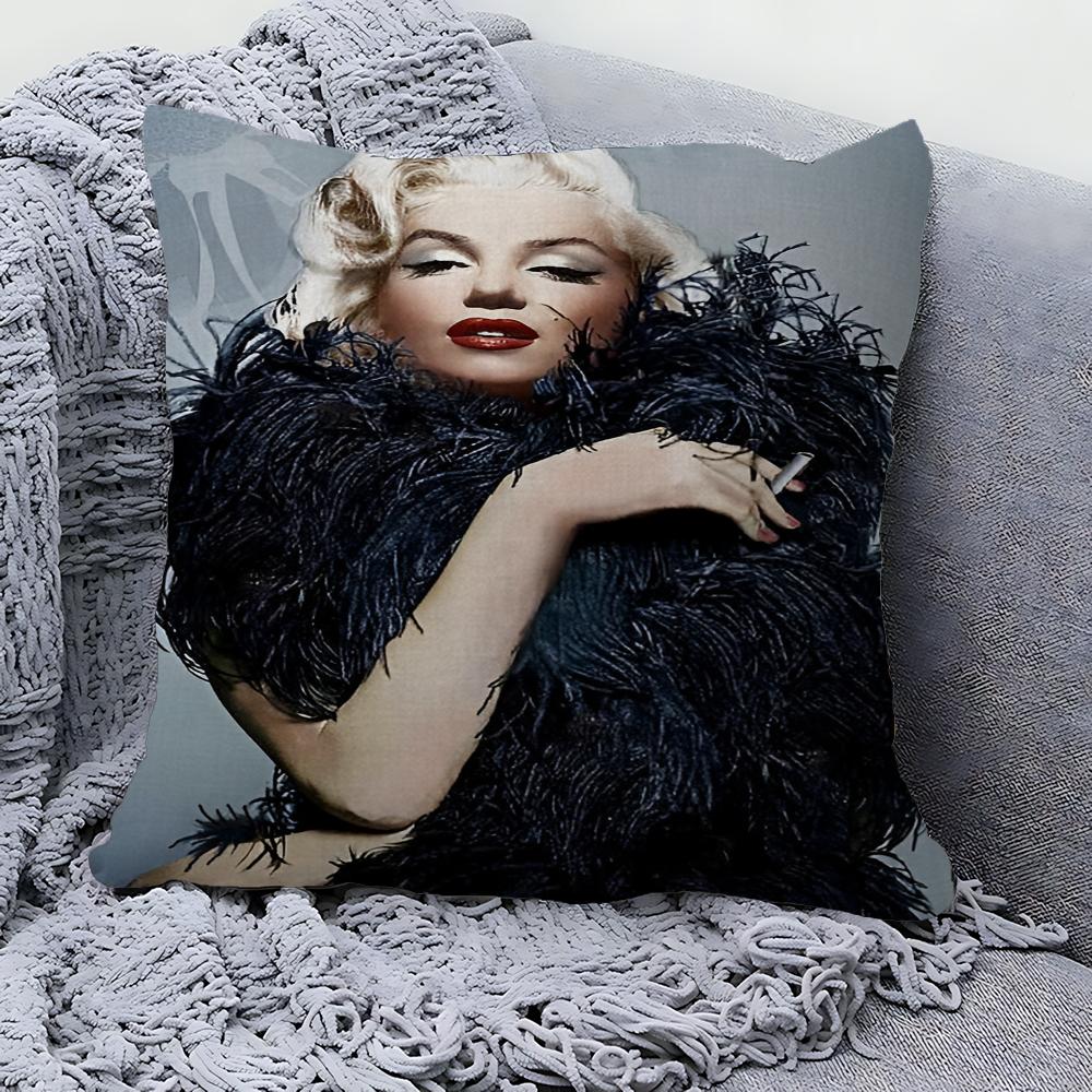

Marilyn Monroe Cushion Cover Pillowcase Upholstery Sofa Throw Pillow Home Decor Pillowcas 50x50 cm
