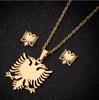 2025 New Wholesale Animals Gold Color Smooth Zircon Set For Women Elephant Necklace And Earring Set Cute Accessories Gift Sets