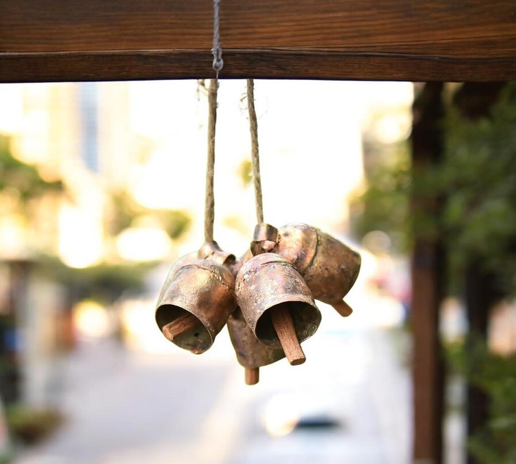 Small Metal Cow Bells 2 Inch Rustic Gold – Handmade Jingle Bells for Crafts, Christmas Ornaments, Wind Chimes, Boho Vintage Holiday Decor, DIY Bells