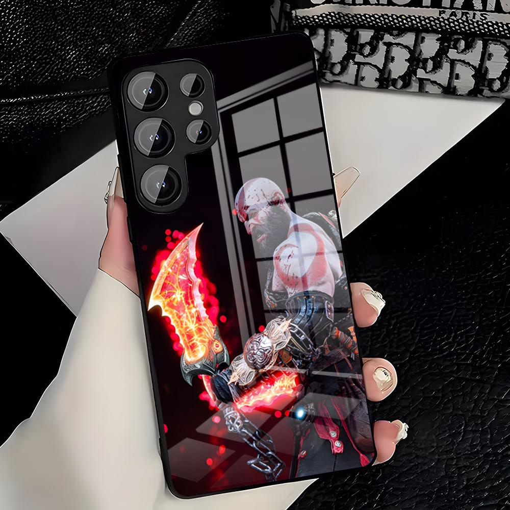 

G-God Of Wars Game Phone Case For Samsung A25 A13 A33 5G A54 A36 A35 A56 A52 A14 Shockproof Glass Cover Samsung A13 4G