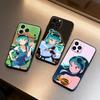 LUM Anime U-Urusei Y-Yatsura Phone Case For iPhone 17 16 15 14 13 12 Max Plus Silicone Black Cover