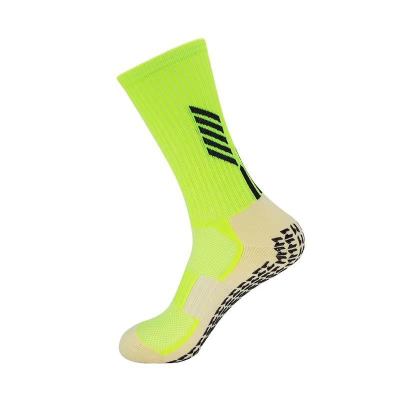 1 Pair Soccer Socks Breathable Non Slip Dispensing Outdoor Sports Socks Men Professional Training Leg Socks Hiking Grip Socks