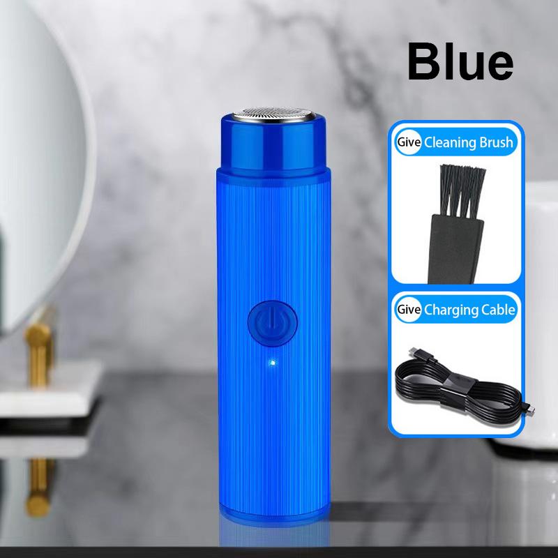 

Мужская мини-электробритва, перезаряжаемая бритва, эпилятор, бритвенный станок синий