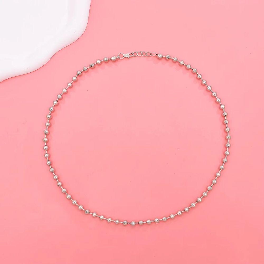 Temperament Double-layer Beaded Necklace Fashion Clavicle Chain  Daily Wear