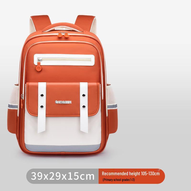 Capybara Oxford Spine-Support Backpack for Grades 1-6: Boys & Girls School Bag