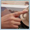 Simple Water Drop Open Ring Can Be Stacked, Exquisite And Compact S925 Sterling Silver Ring.