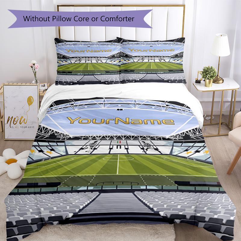 Juventus Customize Your Name Bedding Set Breathable Duvet Cover with Pillowcases Home Decoration Birthday Gift