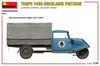 Miniart 1/35 Scale German Tempo E400 High Loader Flatbed Delivery Van, Three-Wheel Plastic Model, Model MA35371