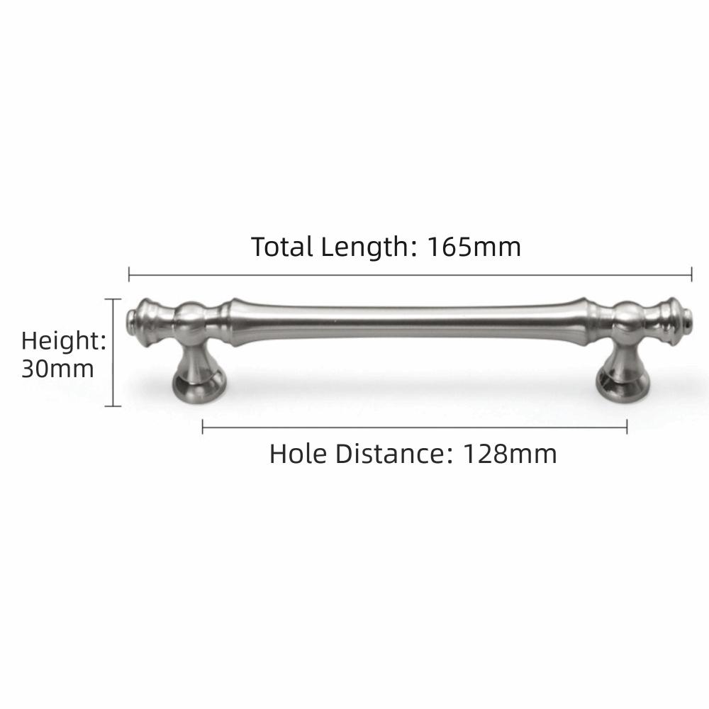 Zinc Alloy Cabinet Door Handle Light Luxurious Modern Simple Drawer Knobs High-end European Style Cabinet Hardware Kitchen Door