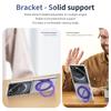 360 Swivel Magnetic Clear Phone Case For Samsung Galaxy Z Flip 7 6 5 4 3 Shockproof For Magsafe Kickstand Screen Protector Cover