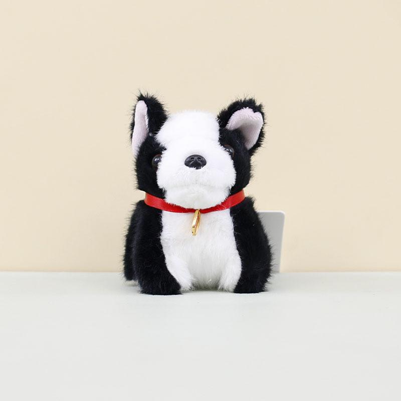 Cute Cartoon Dog Plush Toy Soft Husky Key Ring Poodle Stuffed Animal Keychain