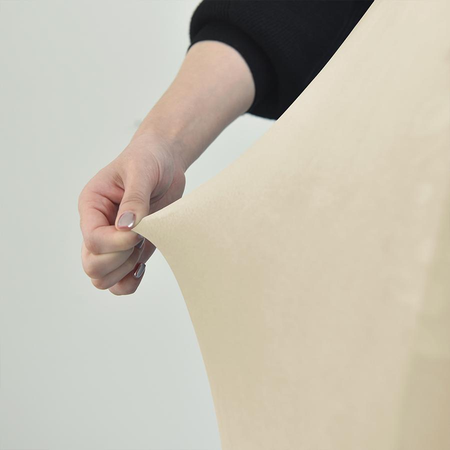 Cover Chair Rounded Backrest Cream Velvet