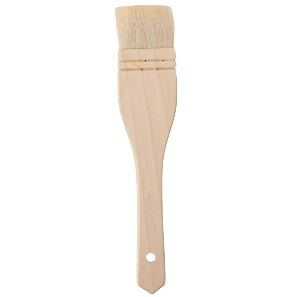 1/6 Stück Holzgriff Wollpinsel Backpinsel Haushalts-Grillpinsel, Koch-Farbpinsel, Hartholzgriffe Gebäckpinsel