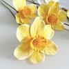 Artificial Daffodil Flowers 15 Inch Length Fake Silk Narcissus Flower Yellow White Faux Flower Bouquet for Floral Arrangement Spring Home