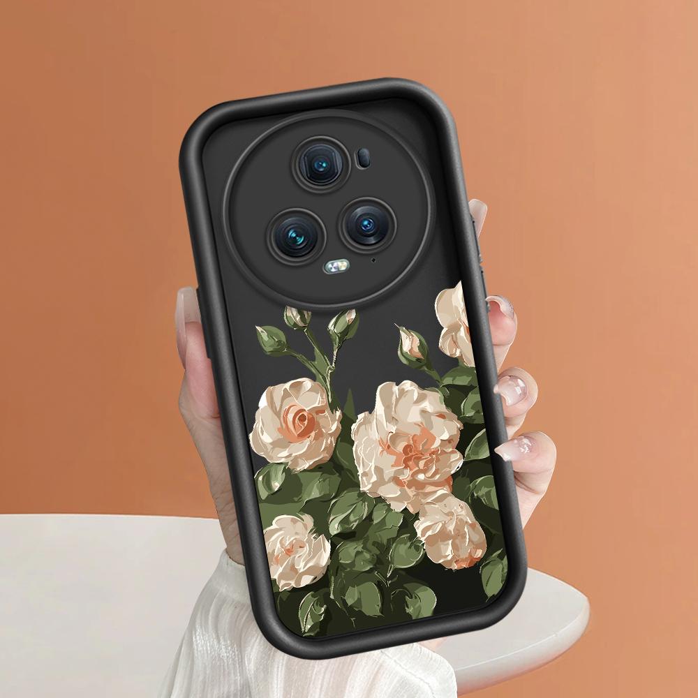 Model de imprimare cu scară pătrată din silicon moale Carcasă pentru telefon Capacă completă Cameră cu protecție antișoc Carcasă din cauciuc pentru Huawei Honor