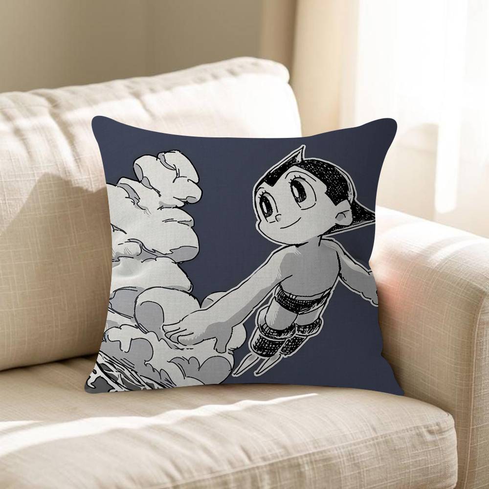 Astro Boy Running Pillow Cover Sofa Cushion Cover Home Room Decoration Children Gift