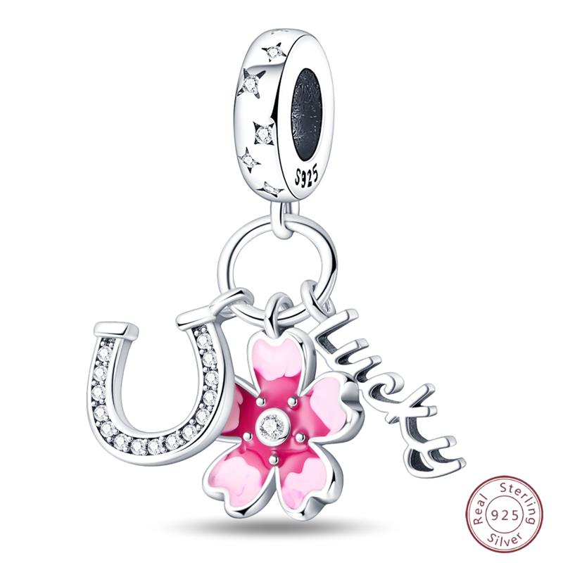 Copper Beaded Pendant Shiny Zircon Spring Cute Bow Original 3Mm Bracelet Women Fine Jewelry