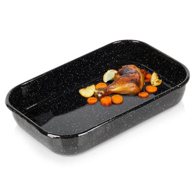 Rechteckige emaillierte Bratreine 4,8 l, 38x24,5x7 cm