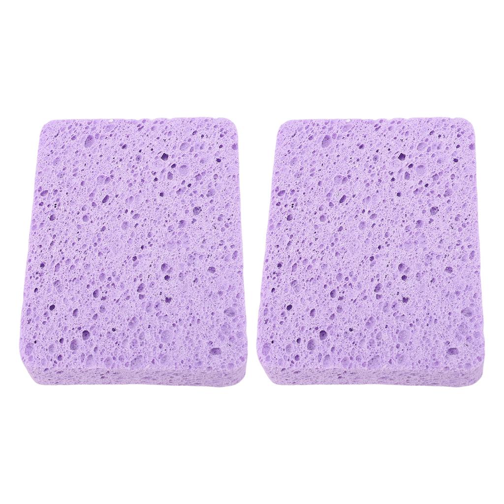 2Pcs Painting Sponge Rectangle Absorbent Sponge Set with Storage Box for Crafting Clning