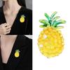 Cute Pineapple Brooch Featuring Sparkling Crystals For Tropical Fashion Accessory Lightweight Comfortable Wear