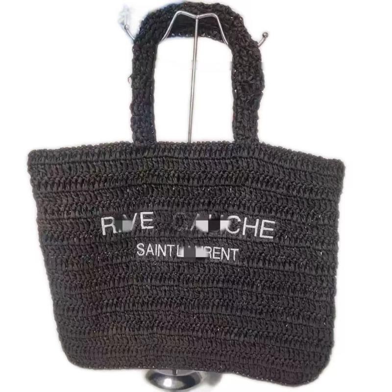 New high-end straw woven bag women's versatile handwoven bag large-capacity tote bag portable shoulder bag straw bag