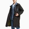 Calvin Klein Jacke mit Tigerkopf-Print, mittellang, mit Kapuze, Unisex-Jacke, Schwarz J400118-BEH