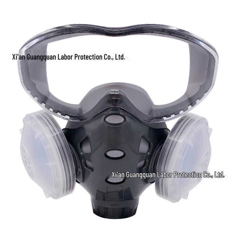 8200 Integrated KN95 Dust Mask with Eye Protection for Industrial and Decoration Use
