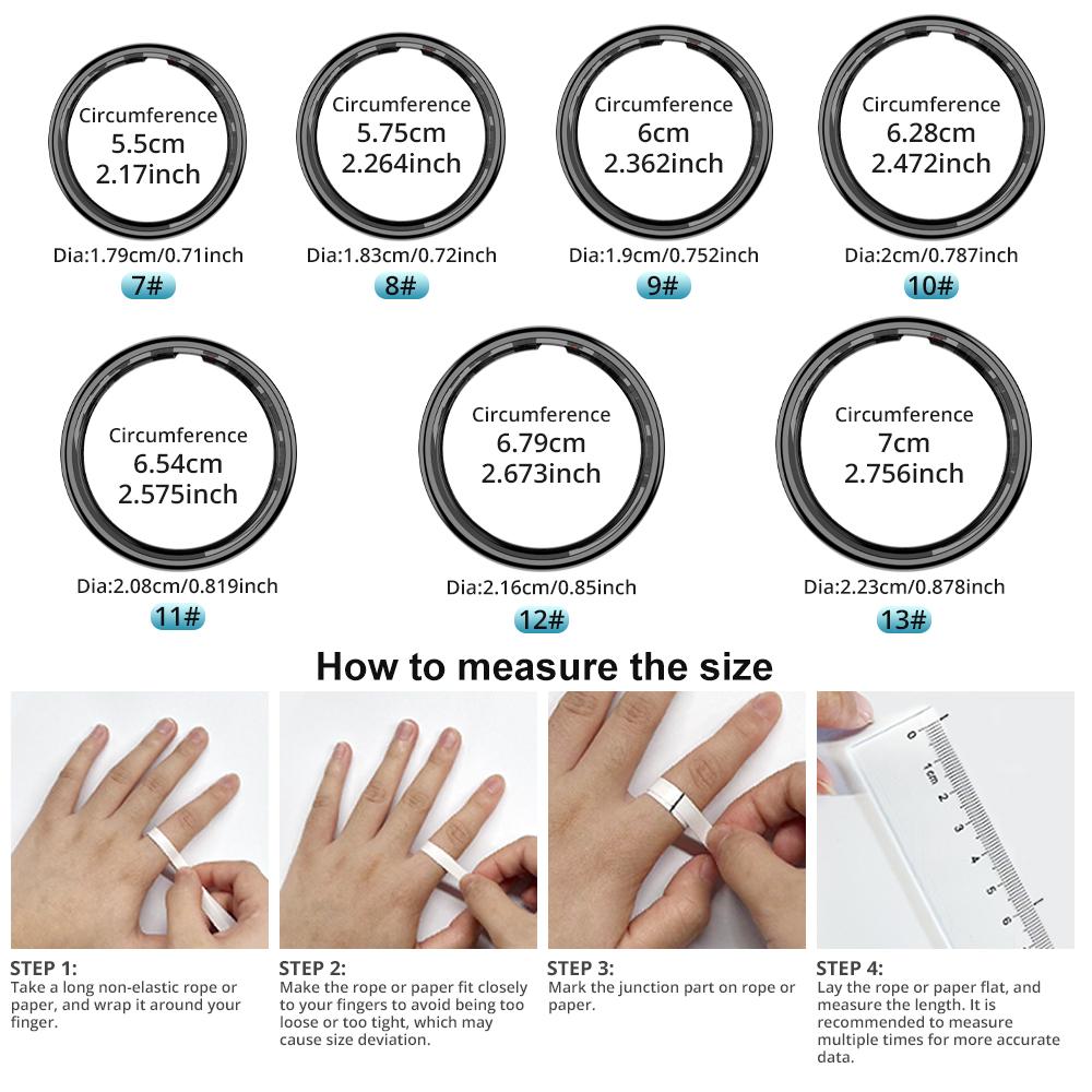 2026 COLMI R12 Smart Ring with Display Screen and Touch, Wireless Charging, Health Manager, 5 ATM Waterproof For Men Women