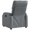 Vidaxl Foldable Massage Armchair, Electric, Grey, Faux Leather