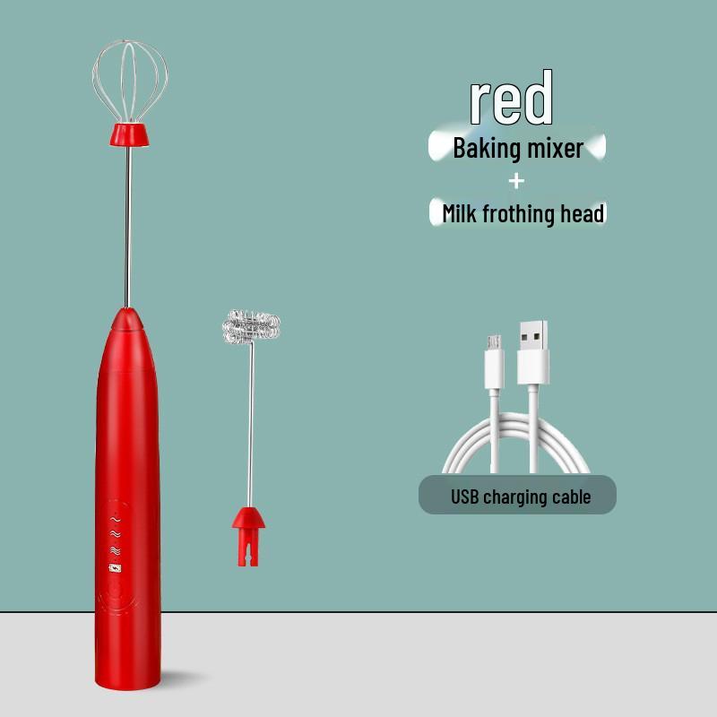 Rechargeable Handheld Electric Milk Frother & Egg Beater