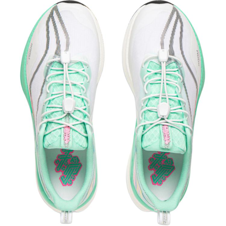Li Ning Children Red Rabbit 8 Pro Running Shoes Comfortable Versatile Shock Absorbing Durable Low Top Kids running shoes Green YKFV154-1