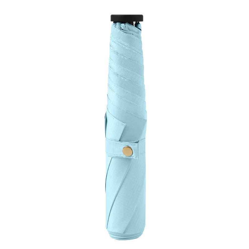Japanese Pencil Umbrella, Ultra-light Feather Umbrella, Vinyl Sunscreen, Sun Cover, Three-fold Umbrella, Rain and Shine Gift Advertising Umbrella