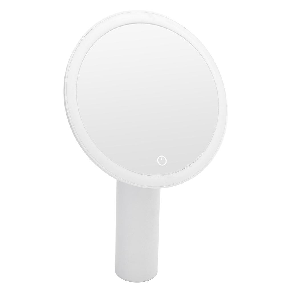 Desktop Lighted Makeup Mirror 3 Color Temperature Dimmable Cordless LED Light Vanity Mirror for Dorm