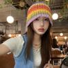 Rainbow Rattan Bucket Hat C2 Violet