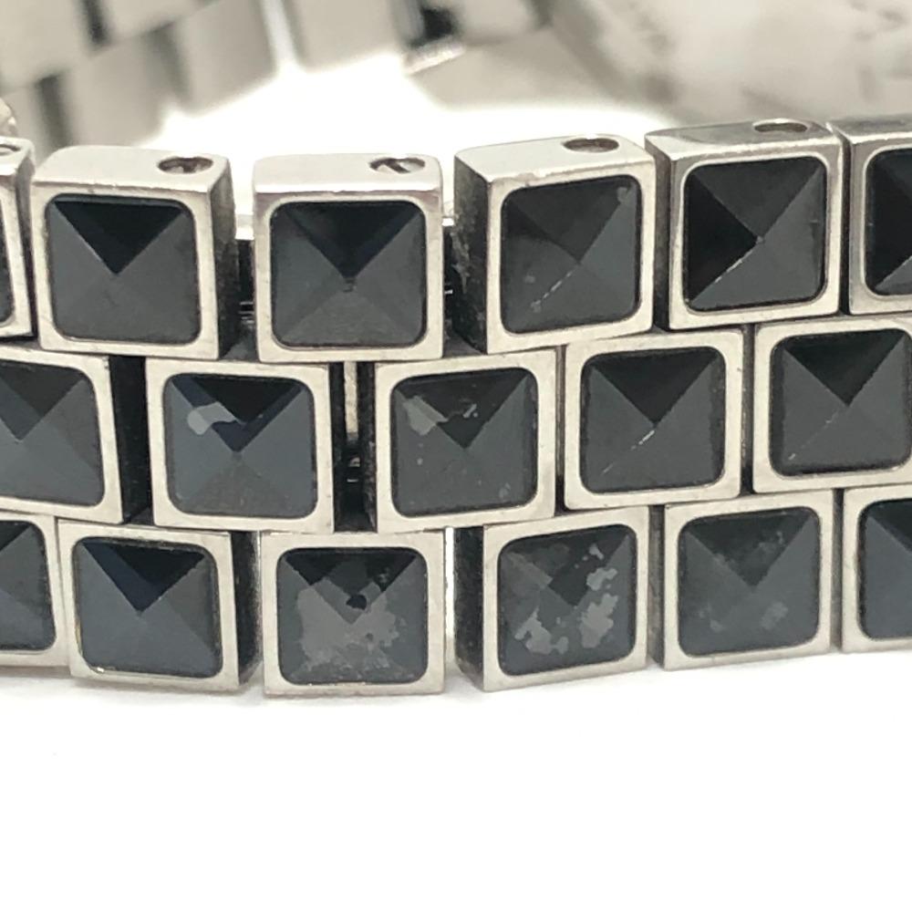 Dior CD113119 Crystal Diamond Bezel 16P Quartz Date Watch Round Face Wristwatch