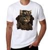 Steampunk Cat TShirt Worker Basic Short Sleeve Tee