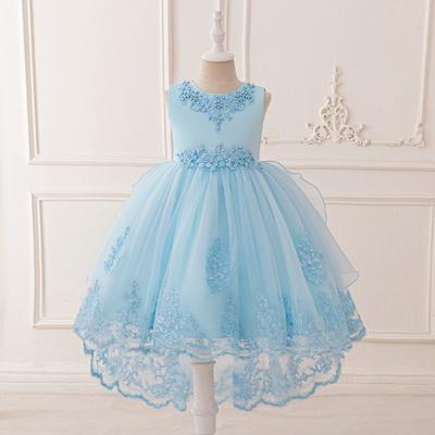 Vestido para niña pequeña con lazo grande, ropa de bautizo para niños, fiesta de primer cumpleaños, boda, vestido de tutú, vestido de bautizo T5591