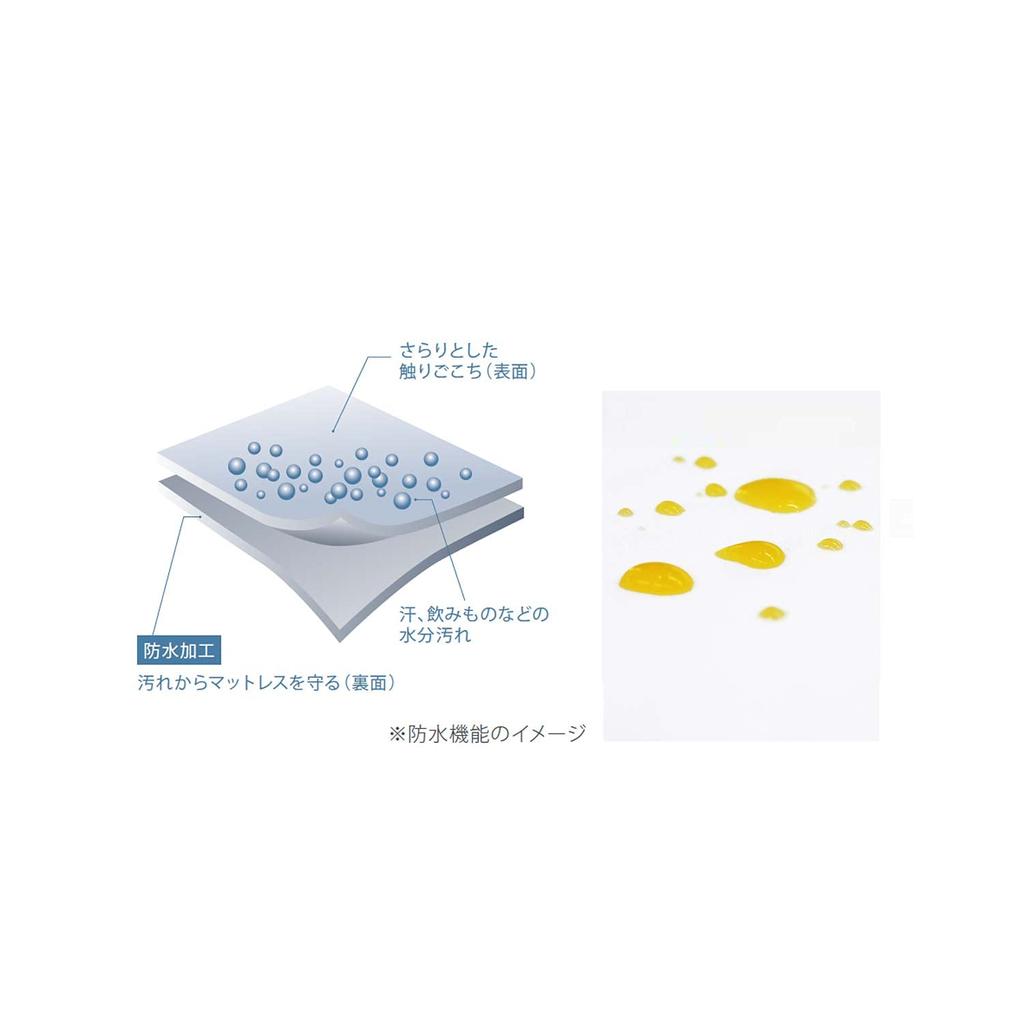 TEMPUR Waterproof Queen Mattress Prevents Water 73009228 Sheet, White, Size, Protector, Washable, Stains, Sweat, Children, Pets, Bedwetting,