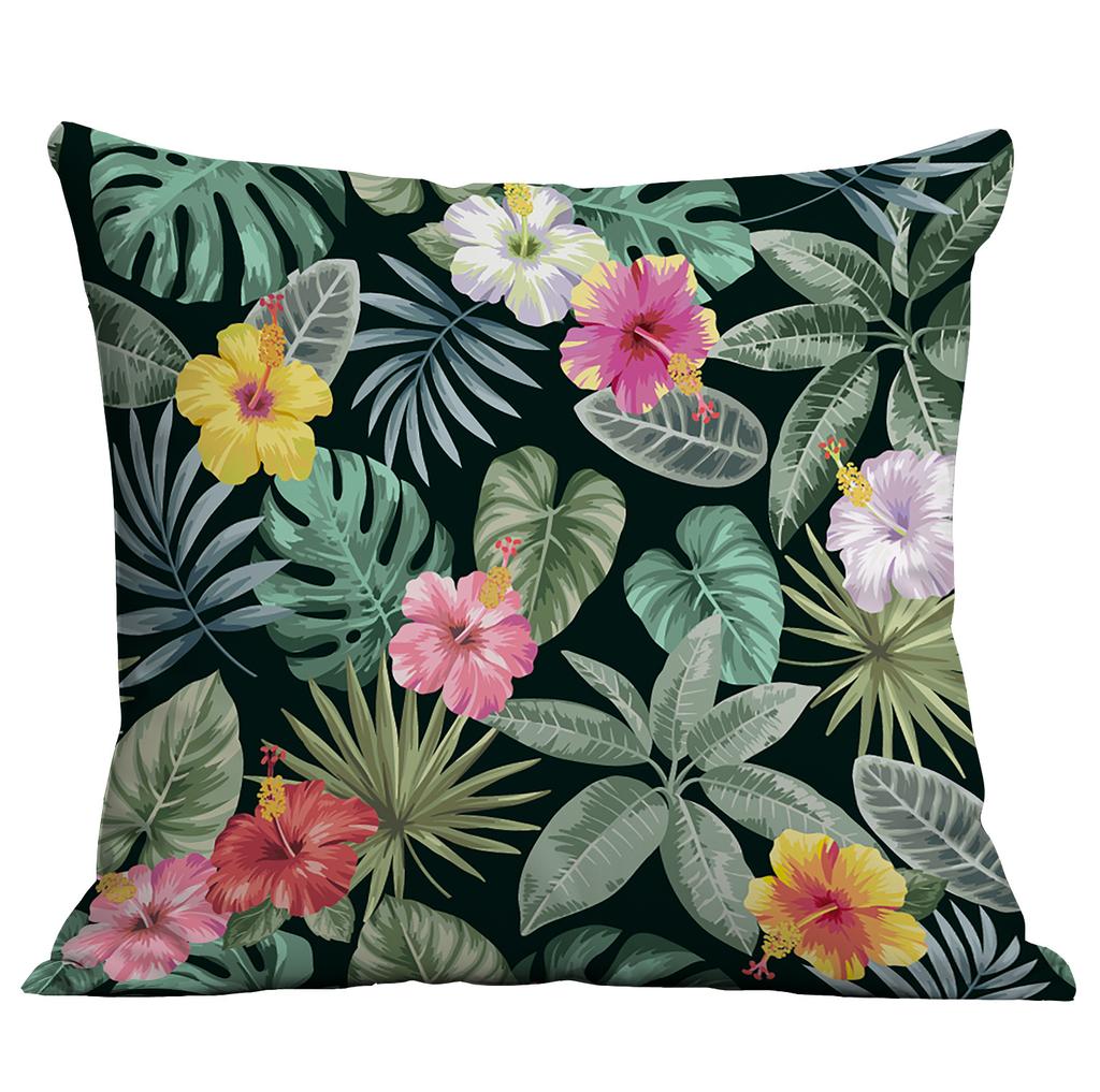 Νέα Πράσινα Φυτά, Τροπικά Φυτά, Μαξιλάρι Τυπωμένο Υψηλής Ευκρίνειας, Κάλυμμα Μαξιλαριού Καναπέ Σπιτιού