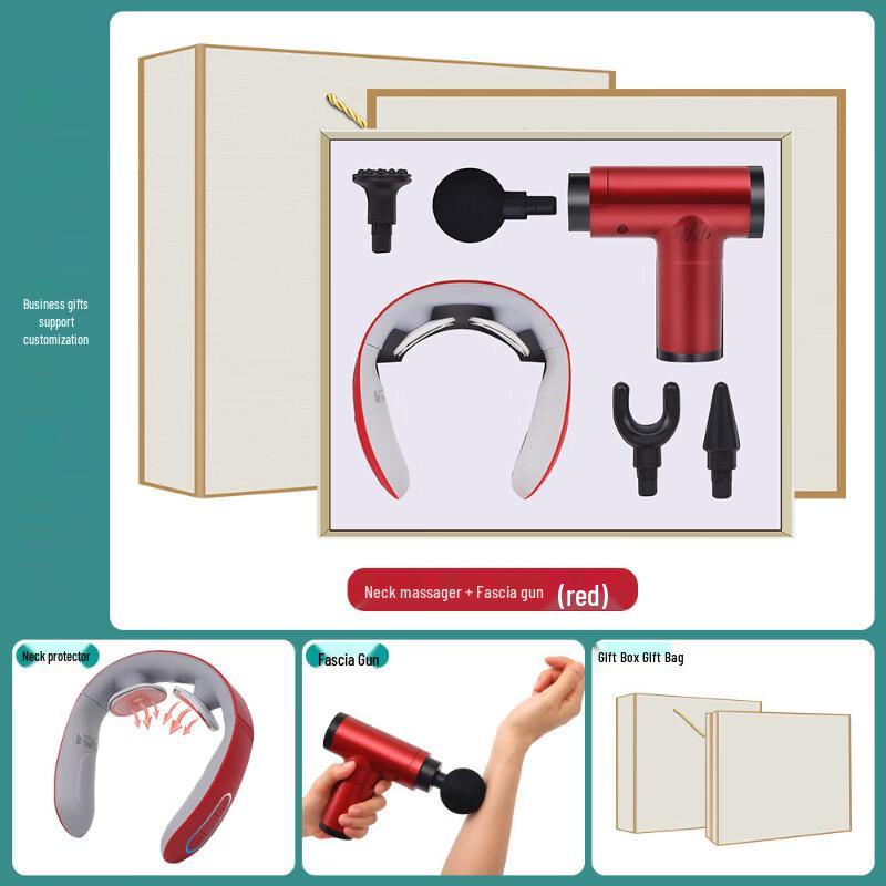 Premium Neck Massager & Massage Gun Gift Set