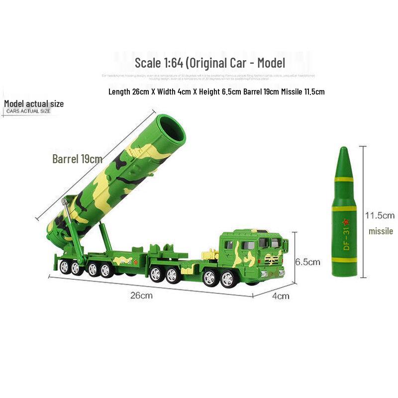 Alloy DF31A Intercontinental Missile Launcher Model