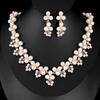 Simple Korean Style Rhinestone Bridal Necklace Earring Set Wedding  Accessories Set Party Gifts