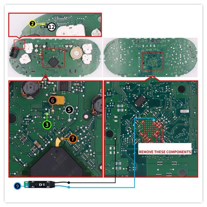D1 Adapter Accessories For VAG MQB D70f34xx D70f35xx Mileage Repair No Soldering No Lift Pin