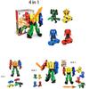 Four-in-one Transforming Toy Set Robot Car Dinosaur And Vehicle Plastic Material