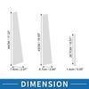 6 Pcs Door Pillar Window Trim for Lexus ES 2002-2006 Chrome Silver Tone