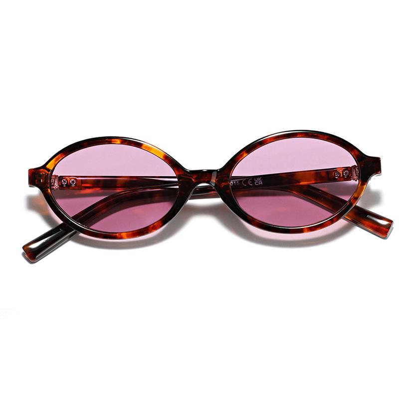Y2K Retro Oval Frame Glasses Women Leopard Ins Sweet Cool Sunglasses Trendy Girl Decorative Goggles Reading Computer Eyeglasses