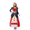 Red Queen of Hearts Costumes for Women Alice In Wonderland Costume Sexy Royal Cosplay Clothing Women Halloween Fancy Dress